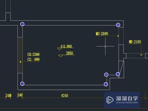 CAD里如何计算一个房间平面图的周长？