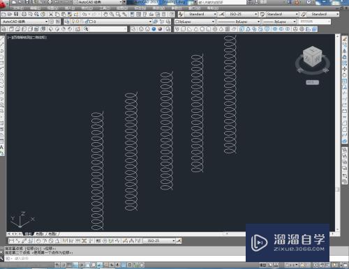 CAD怎么用螺旋工具(cad怎么用螺旋工具画圆)