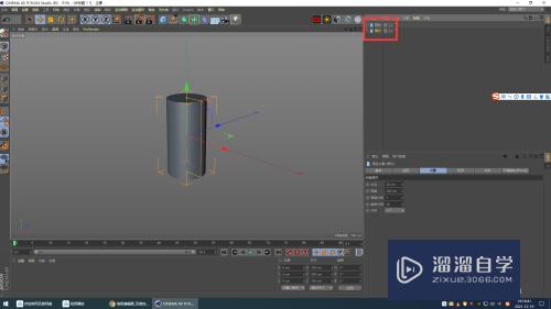 C4D如何用圆柱制作卡通桌子(c4d圆柱怎么做)