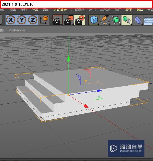 C4D怎么用克隆制作出小楼梯(c4d克隆怎么做楼梯)