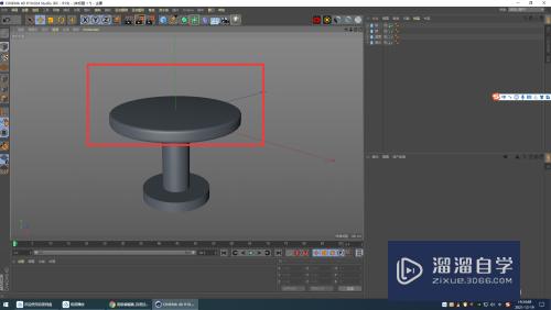 C4D如何用圆柱制作卡通桌子(c4d圆柱怎么做)