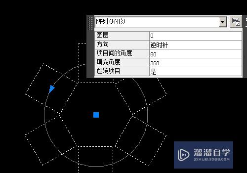 CAD怎么进行环形阵列(cad怎么进行环形阵列复制)