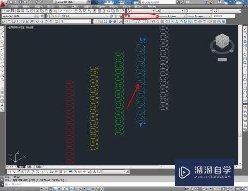 CAD怎么用螺旋工具(cad怎么用螺旋工具画圆)