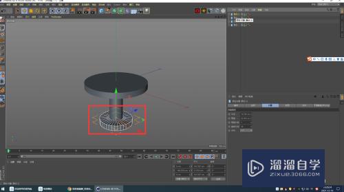 C4D如何用圆柱制作卡通桌子(c4d圆柱怎么做)