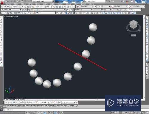 CAD如何使用三维阵列（环形）？