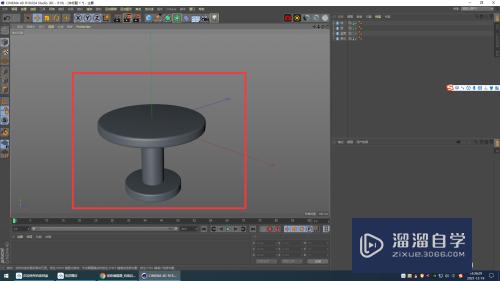 C4D如何用圆柱制作卡通桌子(c4d圆柱怎么做)