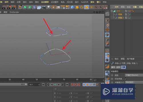 C4D二组样条放样的模型产生扭曲怎么办(c4d样条变模型)