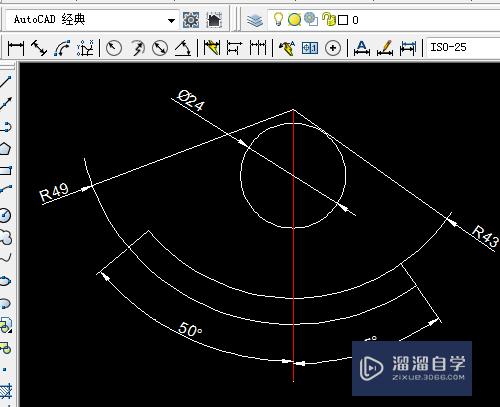 CAD怎么绘制出圆的部分用于标注(cad怎么画圆形标注)