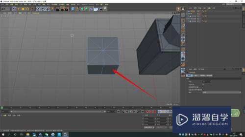 C4D如何在立方体上制作圆形？