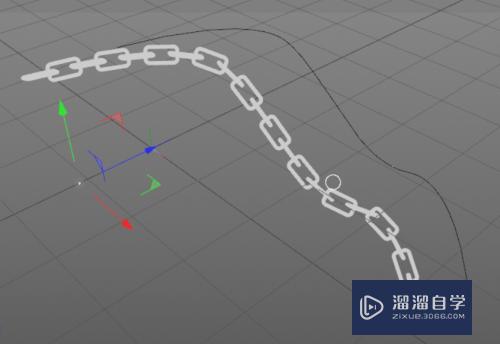 C4D怎么制作自由弯曲的锁链(c4d怎么做锁链)