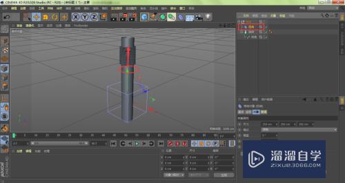 C4D怎么用扭曲工具制作软管褶皱(c4d怎么扭曲管道)