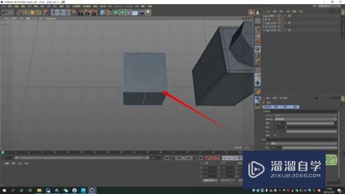 C4D如何在立方体上制作圆形？