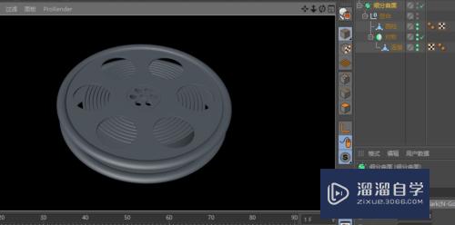 C4D中怎么创建电影胶卷盘模型？