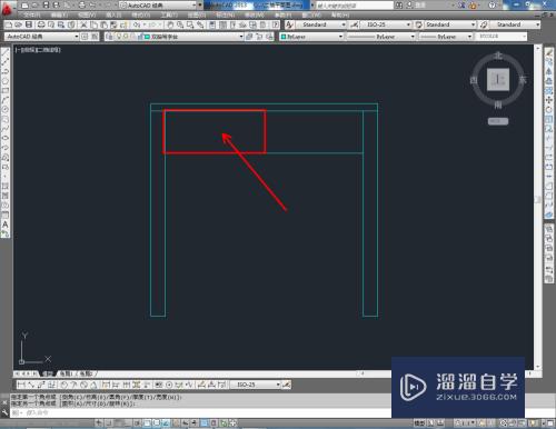 CAD如何制作双抽写字台平面图？