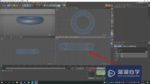 C4D圆环模型怎么裁剪为一半(c4d圆环怎么切割成半圆)