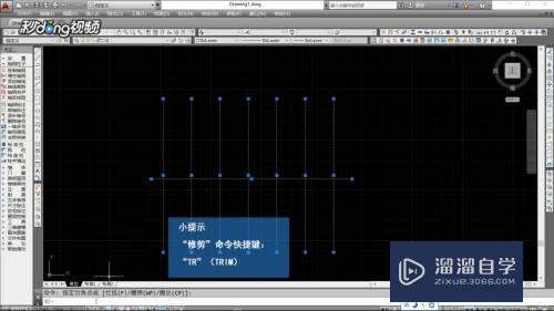 CAD怎样批量对象使用修剪命令(cad批量修剪怎么用)