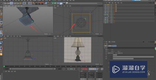 C4D台灯制作教程