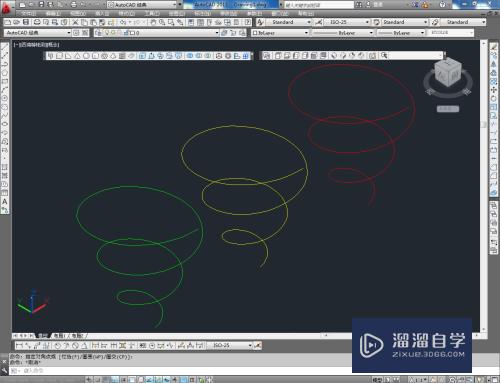 CAD如何制作立体螺旋(cad如何制作立体螺旋图)