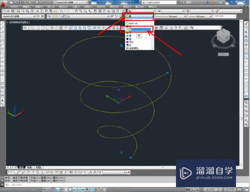 CAD如何制作立体螺旋(cad如何制作立体螺旋图)