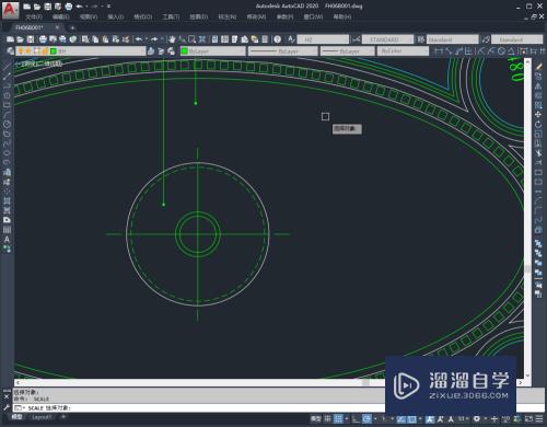 CAD图形怎么不等比例缩放