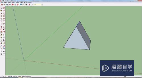 SketchUp草图大师怎么制作三角坡