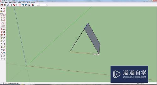 SketchUp草图大师怎么制作三角坡