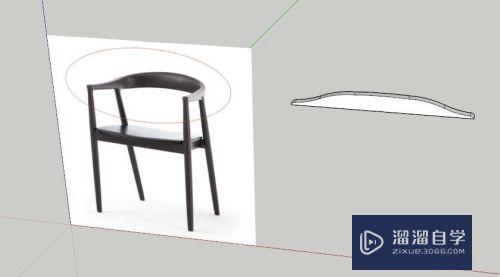 实木y型椅椅背如何用草图大师SketchUp建模？