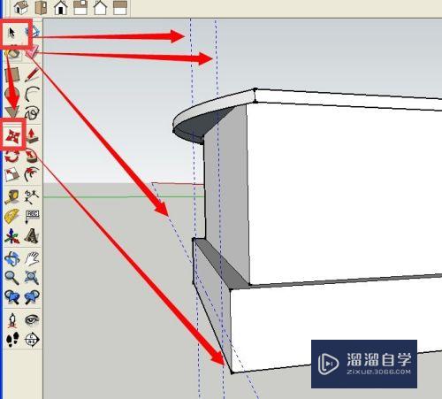 SketchUp8草图大师如何制作床头柜(草图大师床头柜制作步骤)