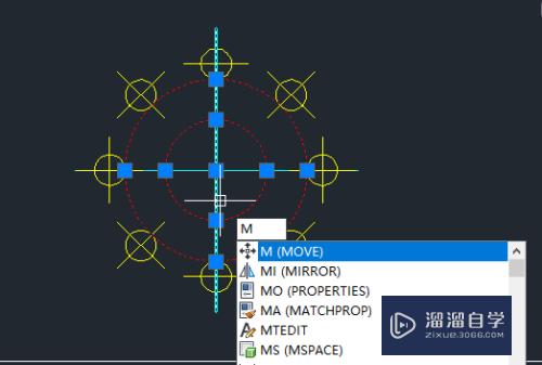 CAD2014版本快速选择一个图形的一部分将其移动