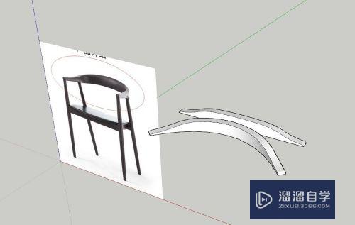 实木y型椅椅背如何用草图大师SketchUp建模？