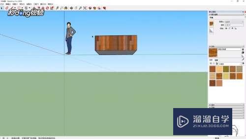 SketchUp填充的贴图怎么调角度