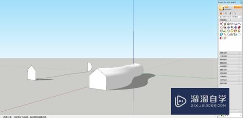 草图大师SketchUp怎么制作曲面建筑