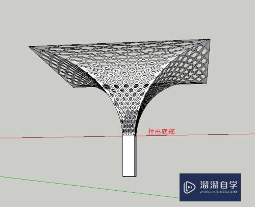 SketchUp怎么设计异形曲面航站楼