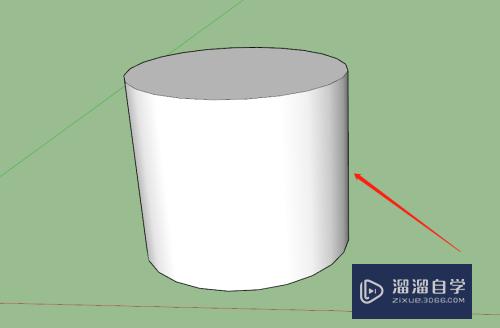 SketchUp怎么画圆柱模型