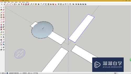 SketchUp怎么创建吊扇模型