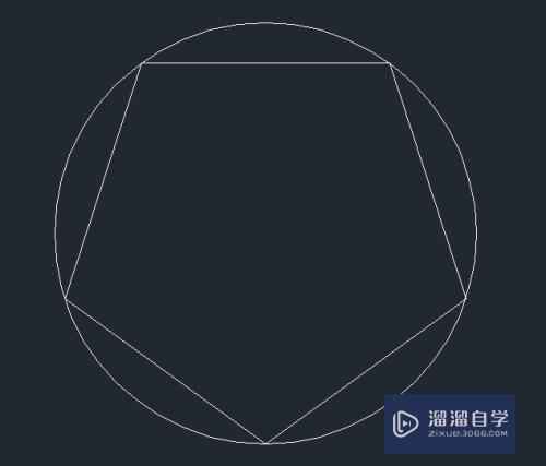 CAD多边形怎么内接于圆(autocad多边形内接圆)