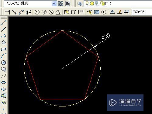 CAD如何画出内接于圆的正多边形(cad怎么画圆的内接正多边形)