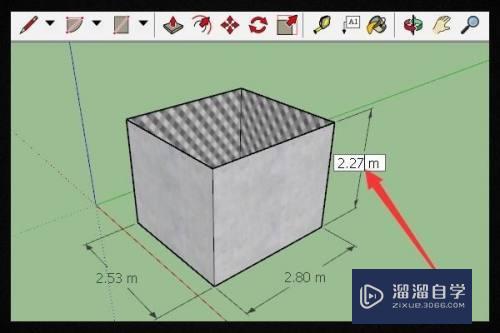 SketchUp怎么给物体设定尺寸