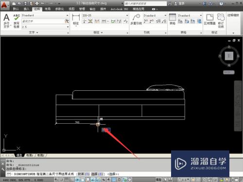 CAD怎么标注连续尺寸(cad怎么标注连续尺寸图形)
