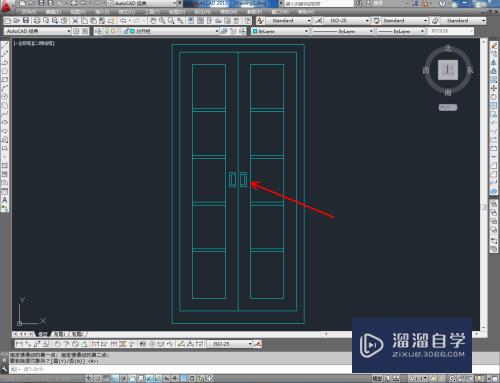 CAD如何制作对开铁柜平面图？