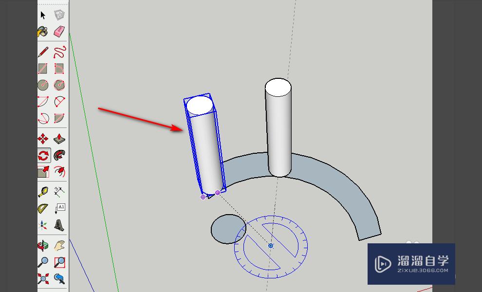 SketchUp如何等距离复制