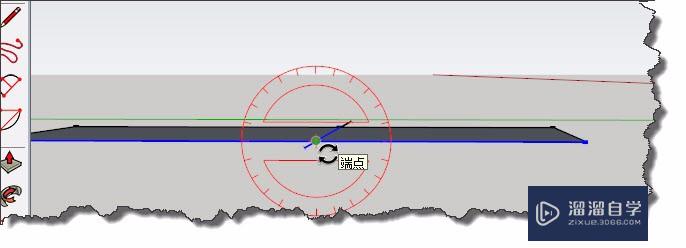 SketchUp如何对对象进行局部旋转？