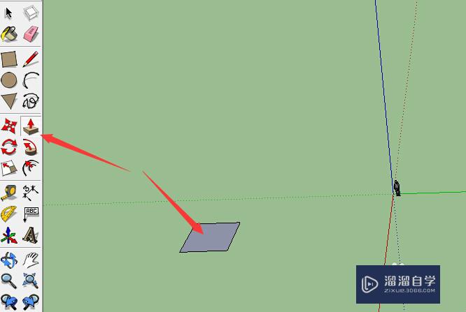 SketchUp使用技巧之推拉、复制推拉、关联推拉