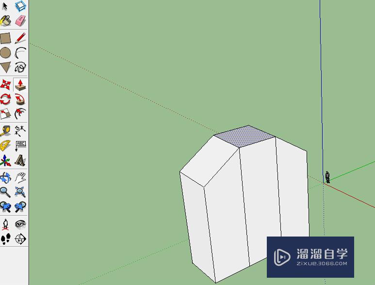 SketchUp的推拉怎么用