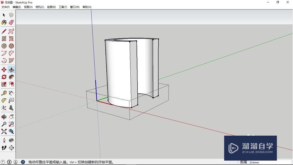 SketchUp如何绘制c字母桌椅(sketchup绘制桌子)