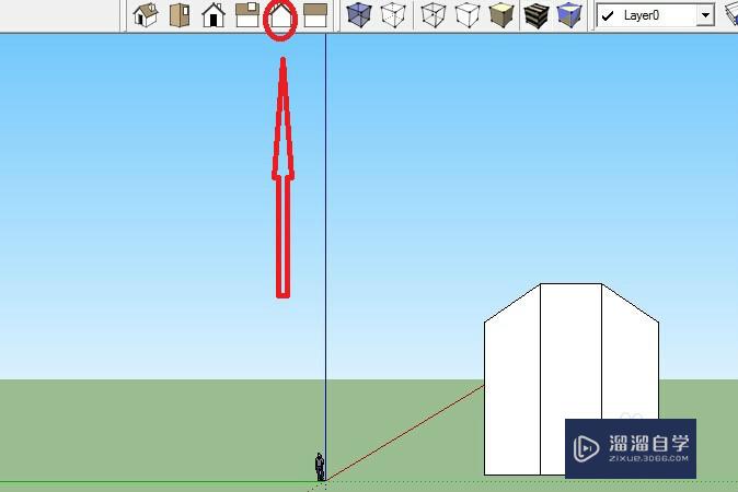 SketchUp怎么进行视角的切换