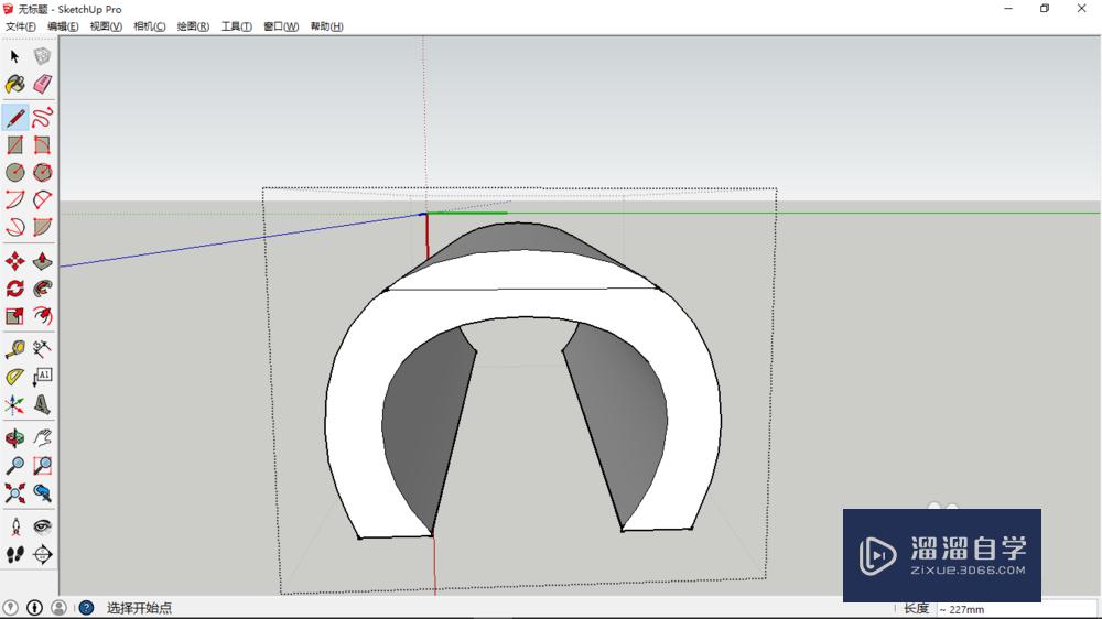 SketchUp如何绘制c字母桌椅(sketchup绘制桌子)