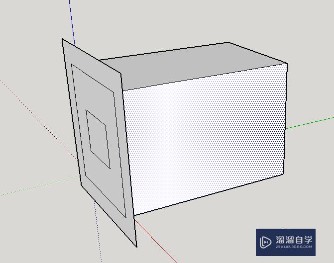 草图大师使用偏移工具偏移面的大小形成新的面