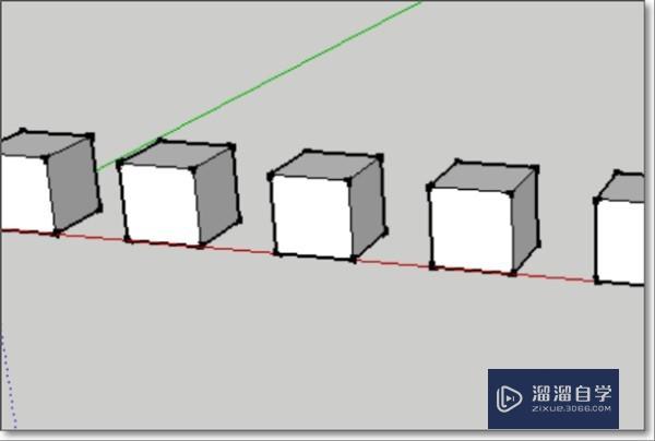 SketchUp怎么等间距复制物体多个