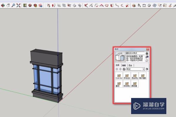 SketchUp里面怎么把模型的面全部反转为正面？